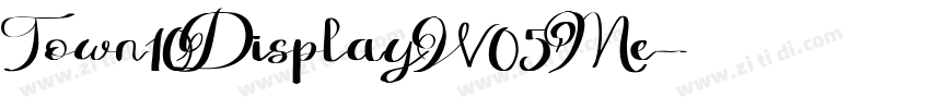 Town10DisplayW05 Me字体转换
